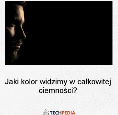 Jaki kolor widzimy w całkowitej ciemności?