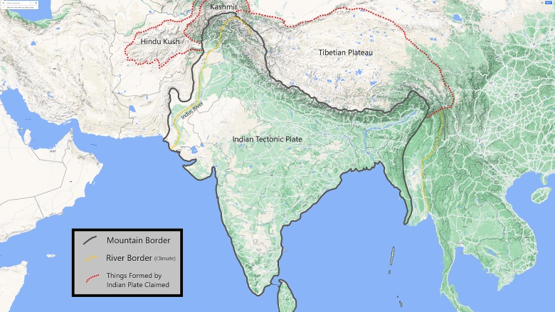 Gdyby granice Indii były wyznaczane geograficznie