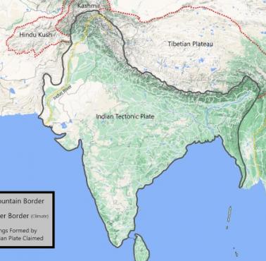 Gdyby granice Indii były wyznaczane geograficznie