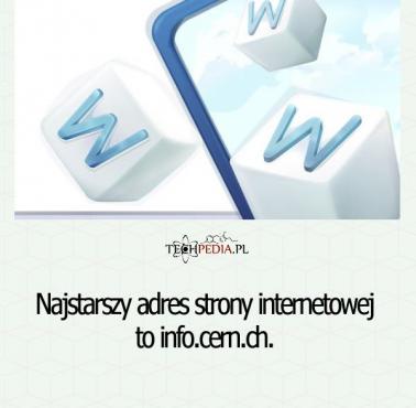 Najstarszy adres strony internetowej to ...