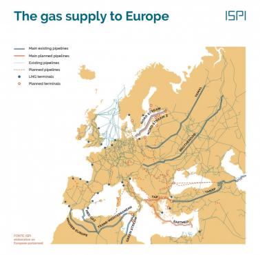 Geopolityka: Mapa europejskiej sieci gazowej oraz główni dostawcy