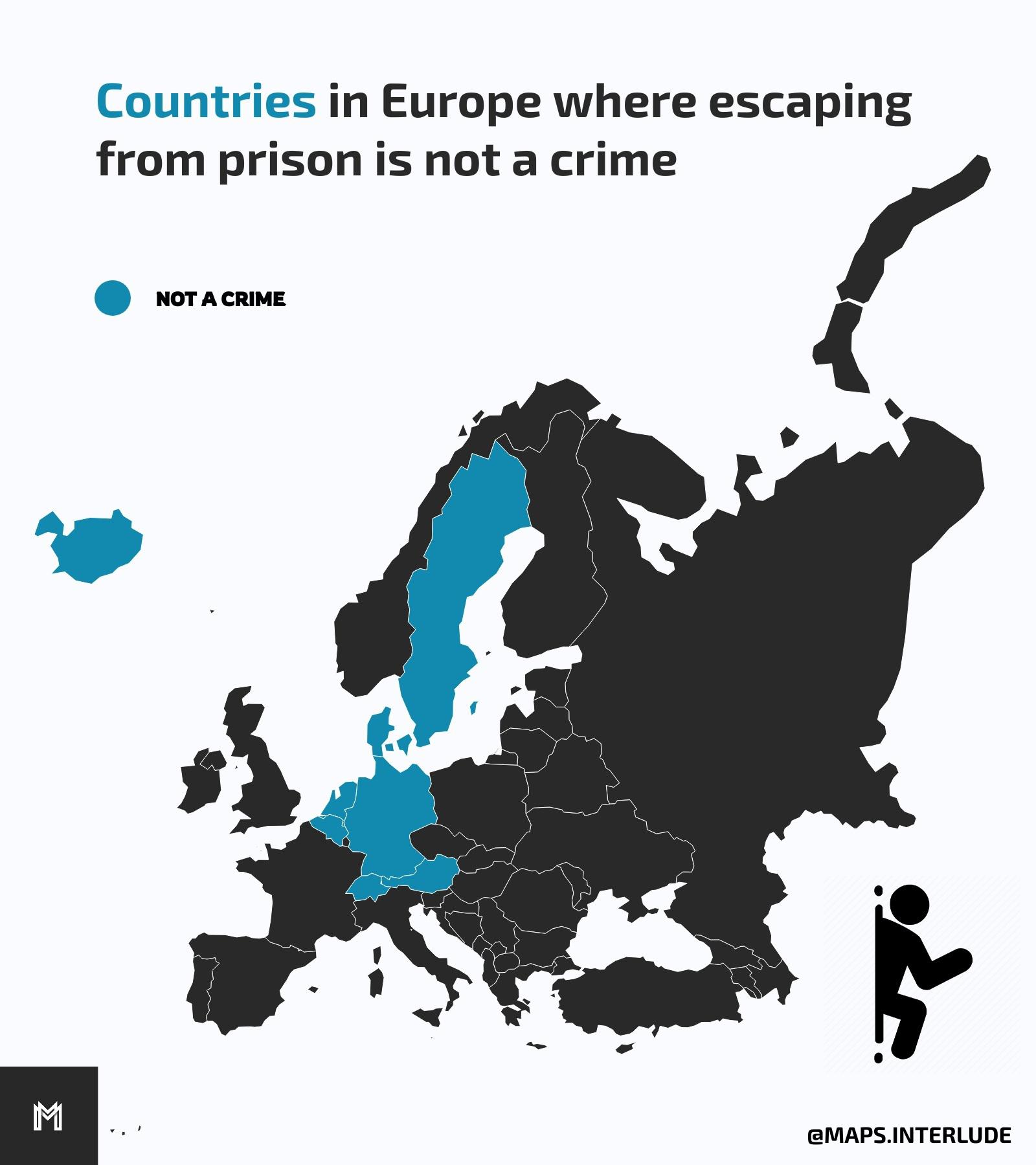 W którym państwie Europy ucieczka z więzienia nie jest karana?