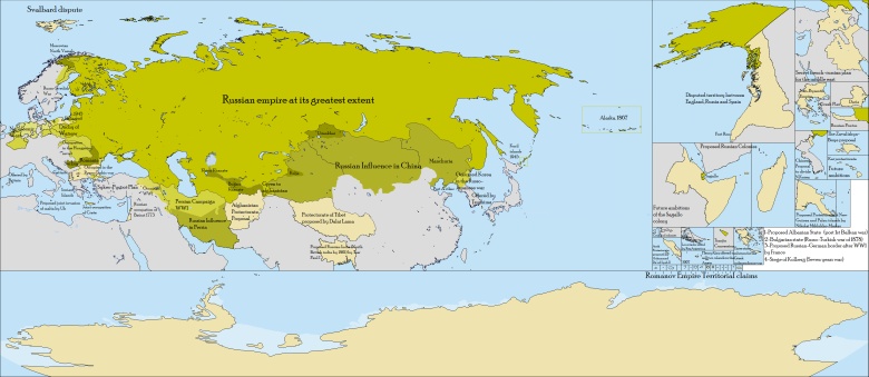 Geopolityka: roszczenia rosyjskie, w tym obszary dawnych wpływów, plany