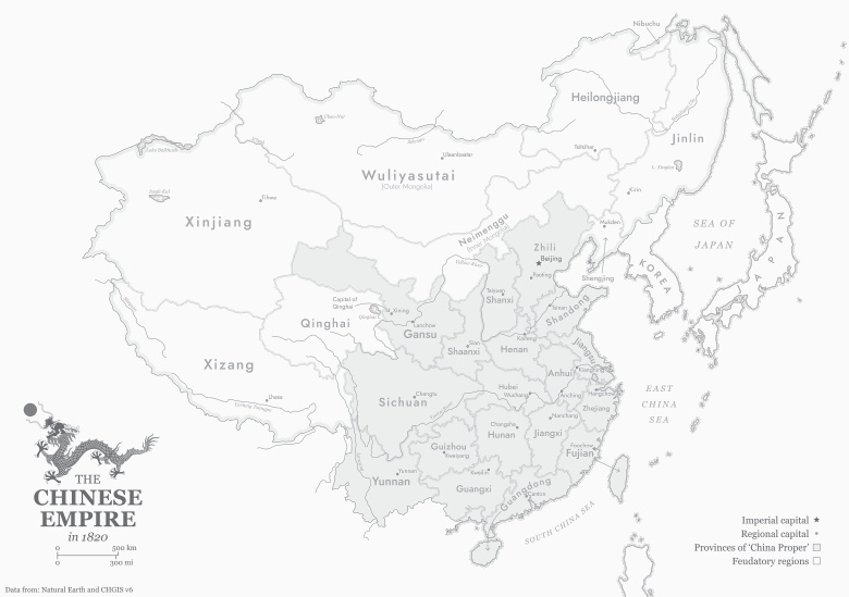 Chiny w 1820 roku, rządy dynastii Qing