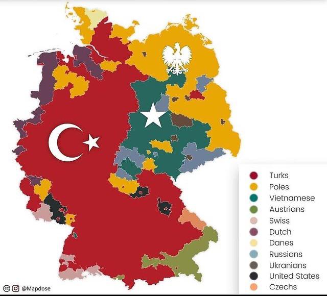 Największe grupy etniczne w Niemczech