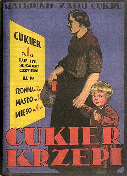 Reklama cukru w II RP Cukier krzepi