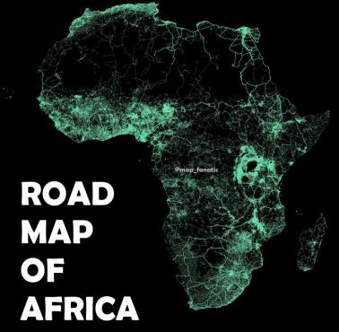 Sieć dróg (sieć transportowa, sieć drogowa) w Afryce