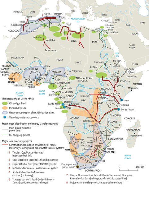 Główna infrastruktura Afryki (surowce, ropa, gaz, główne projekty infrastrukturalne, austorady ....)