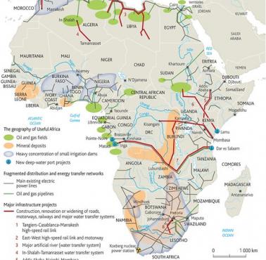 Główna infrastruktura Afryki (surowce, ropa, gaz, główne projekty infrastrukturalne, austorady ....)