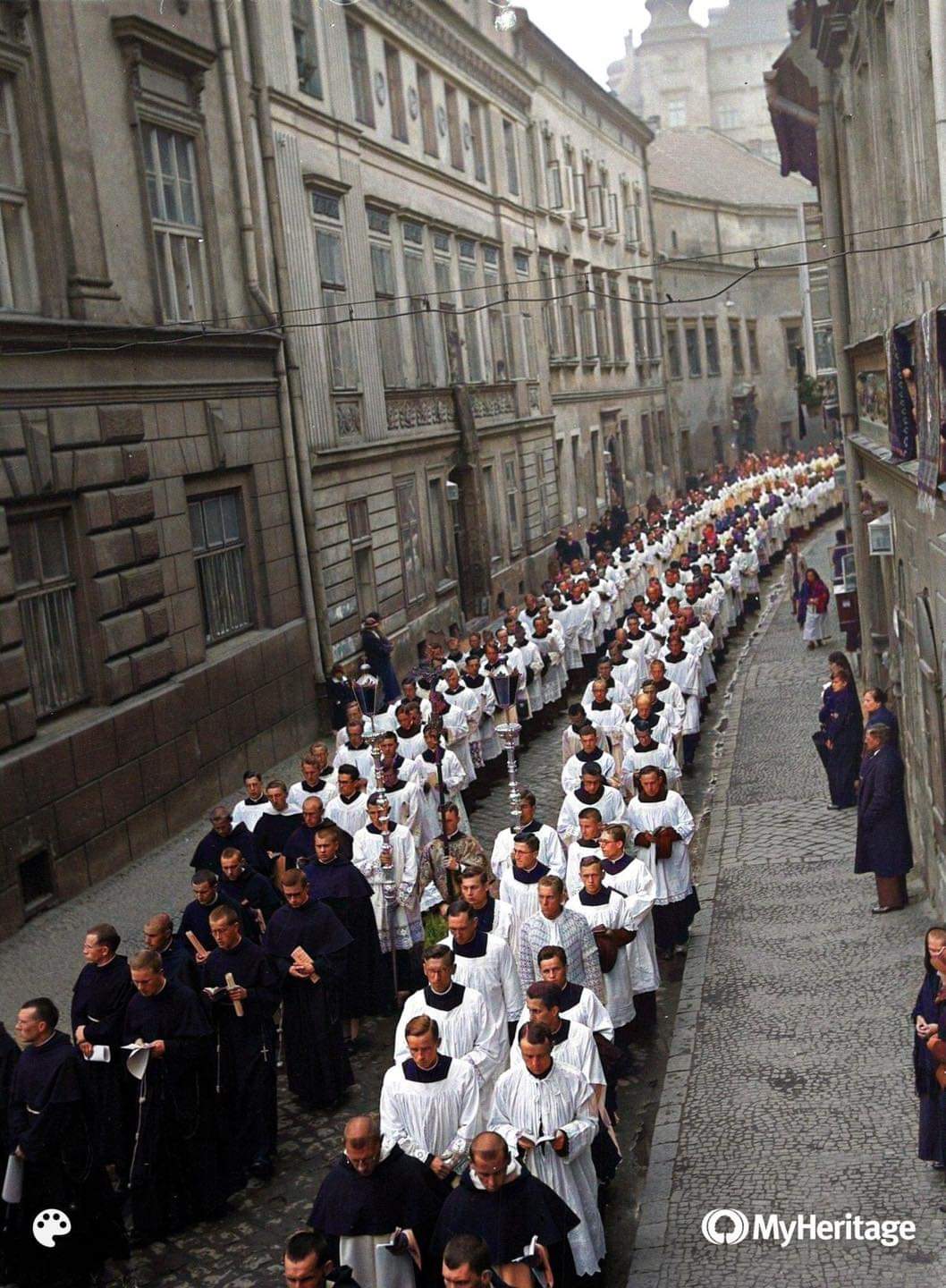 Procesja Bożego Ciała, Kraków, Polska, 1936