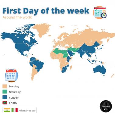 Pierwszy dzień tygodnia na całym świecie