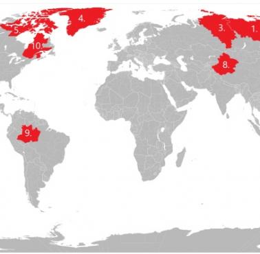 Największe regiony (jednostki administracyjne) świata z przykładami