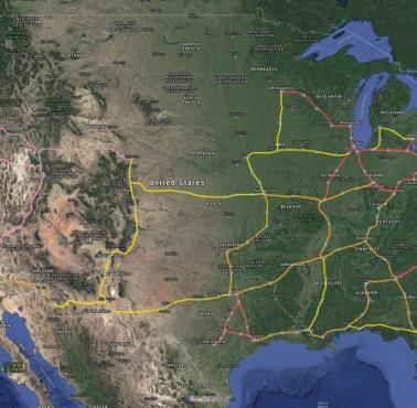 50-letni plan budowy sieci kolei dużych prędkości w USA i Kanadzie