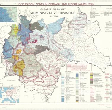 Strefy okupacyjne Niemiec i Austrii z marca 1946