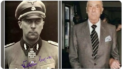 SS-Brigadeführer Wilhelm Mohnke - Krzyż Żelazny I klasy i II klasy za mordowanie Polaków w 1939