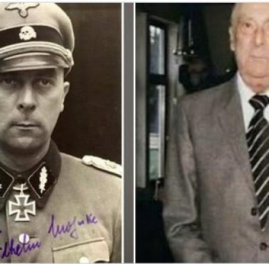 SS-Brigadeführer Wilhelm Mohnke - Krzyż Żelazny I klasy i II klasy za mordowanie Polaków w 1939