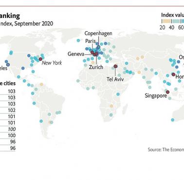 Najdroższe miasta świata, 2020
