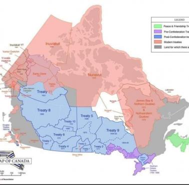 Traktatowe i nietraktatowe ziemie w Kanadzie