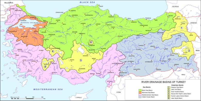 Dorzecza rzek Turcji