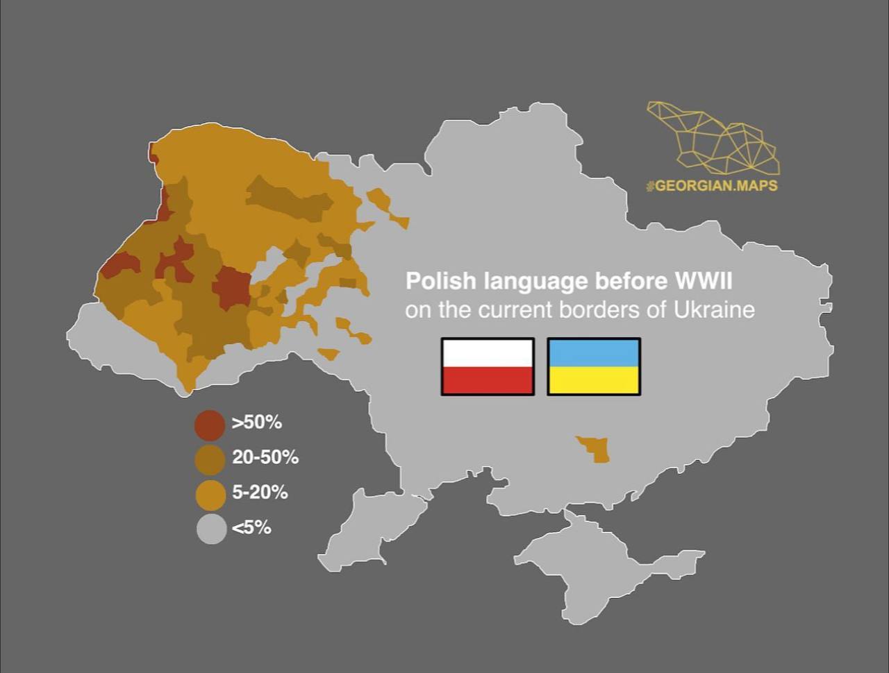 Język polski przed II wojną światową w obecnych granicach Ukrainy