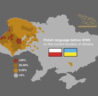 Język polski przed II wojną światową w obecnych granicach Ukrainy