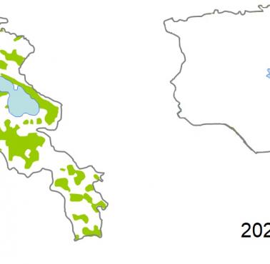 Ludność Azerbejdżanu w Armenii (na podstawie spisu cesarskiego z 1897 r.) i w 2021 roku