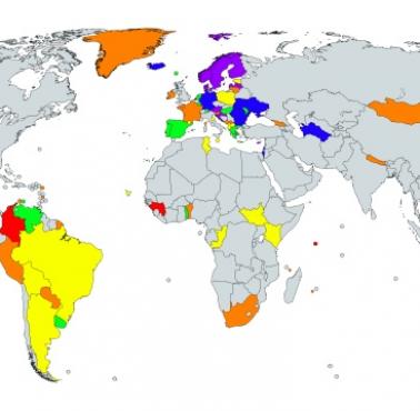 Kraje, w których obowiązuje zakaz stosowania kar cielesnych wobec dzieci (z podatnym rokiem wprowadzenia)