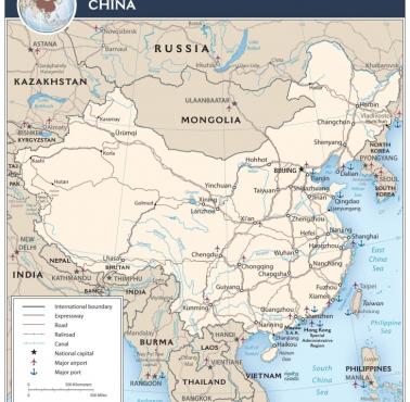 Sieć transportowa Chin, dane CIA