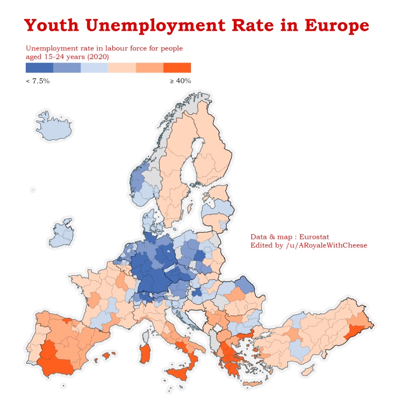 Bezrobocie w Europie, 2020