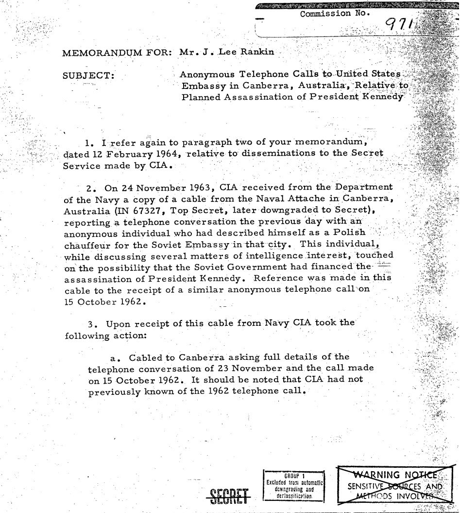 W odtajnionych archiwach dotyczących zamachu na JFK pojawia się „polski szofer” z ambasady ZSRR ...