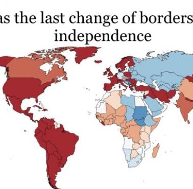 Kraje których granice ulegały zmianie po 1946 roku, 1946-1950, 1950-1960 ...