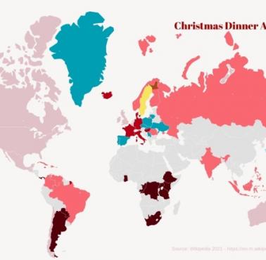 Tradycja świąteczna w różnych państwach świata. Co na świąteczną kolację?