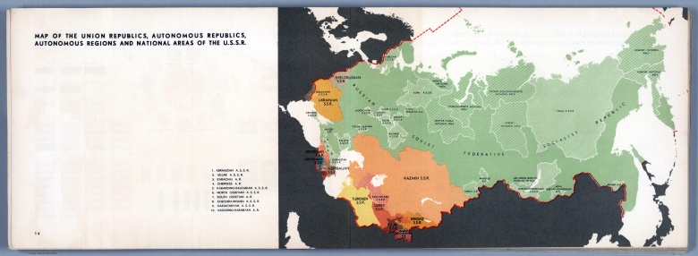 Regiony autonomiczne i republiki ZSRR w 1939 roku (przed napaścią na Polskę 17.09.1939)