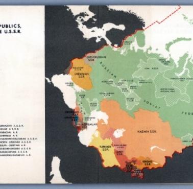 Regiony autonomiczne i republiki ZSRR w 1939 roku (przed napaścią na Polskę 17.09.1939)