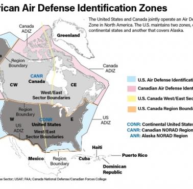 Strefy identyfikacji obrony powietrznej NORAD (ADIZ)