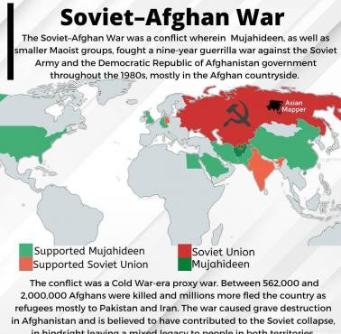 Rosyjska (ZSRR) interwencja w Afganistanie, sojusznicy i przeciwnicy
