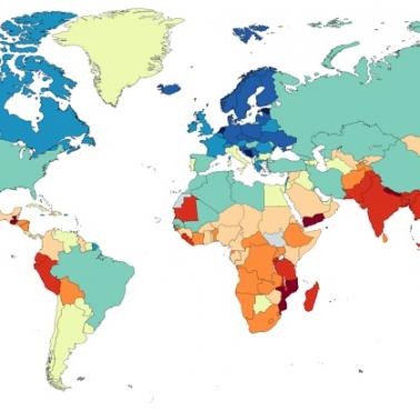 Średni wzrost 19-letniego mężczyzny w różnych krajach na całym świecie, 2019