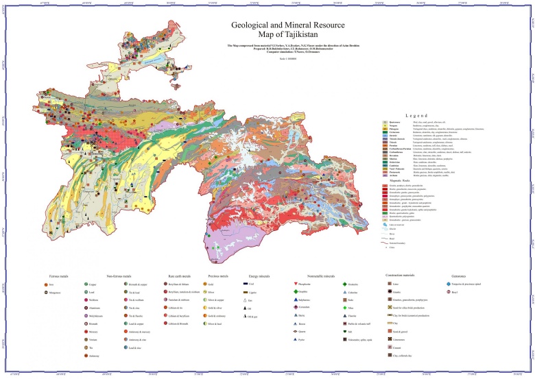 Surowce mineralne i geologiczne Tadżykistanu
