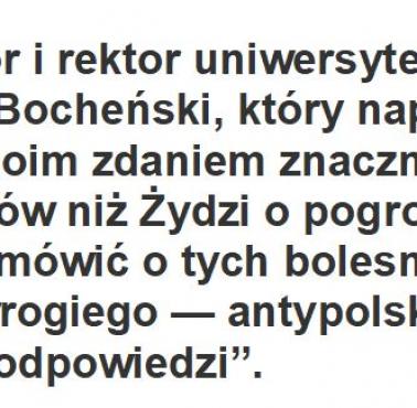 Bocheński o roli Żydów w holocauście Polaków ...