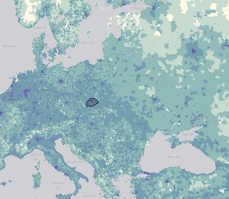 Największy megaregion w Europie Środkowej (6 milionów ludzi - Katowice, Kraków i Ostrawa)