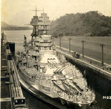 USS Arizona, Kanał Panamski, 1936