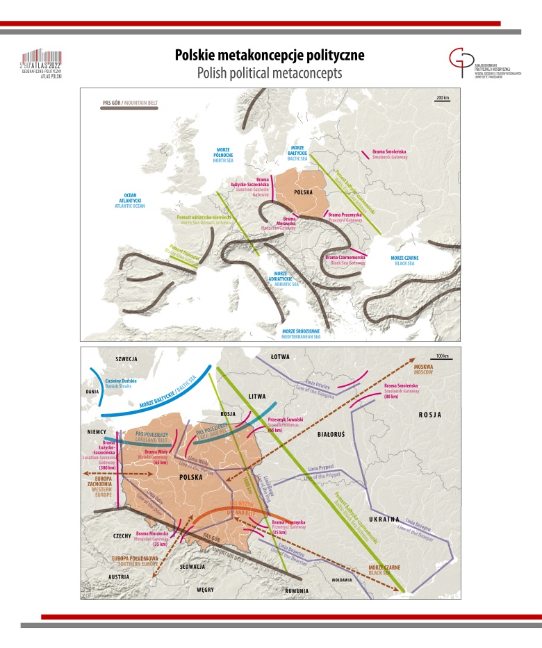 Mapa geopolityczna Polski. Polskie metakoncepcje polityczne