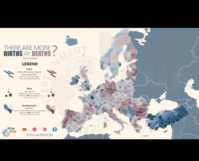 Kraje z najszybszą depopulacją (wymierające) w Europie w latach 2010-2019