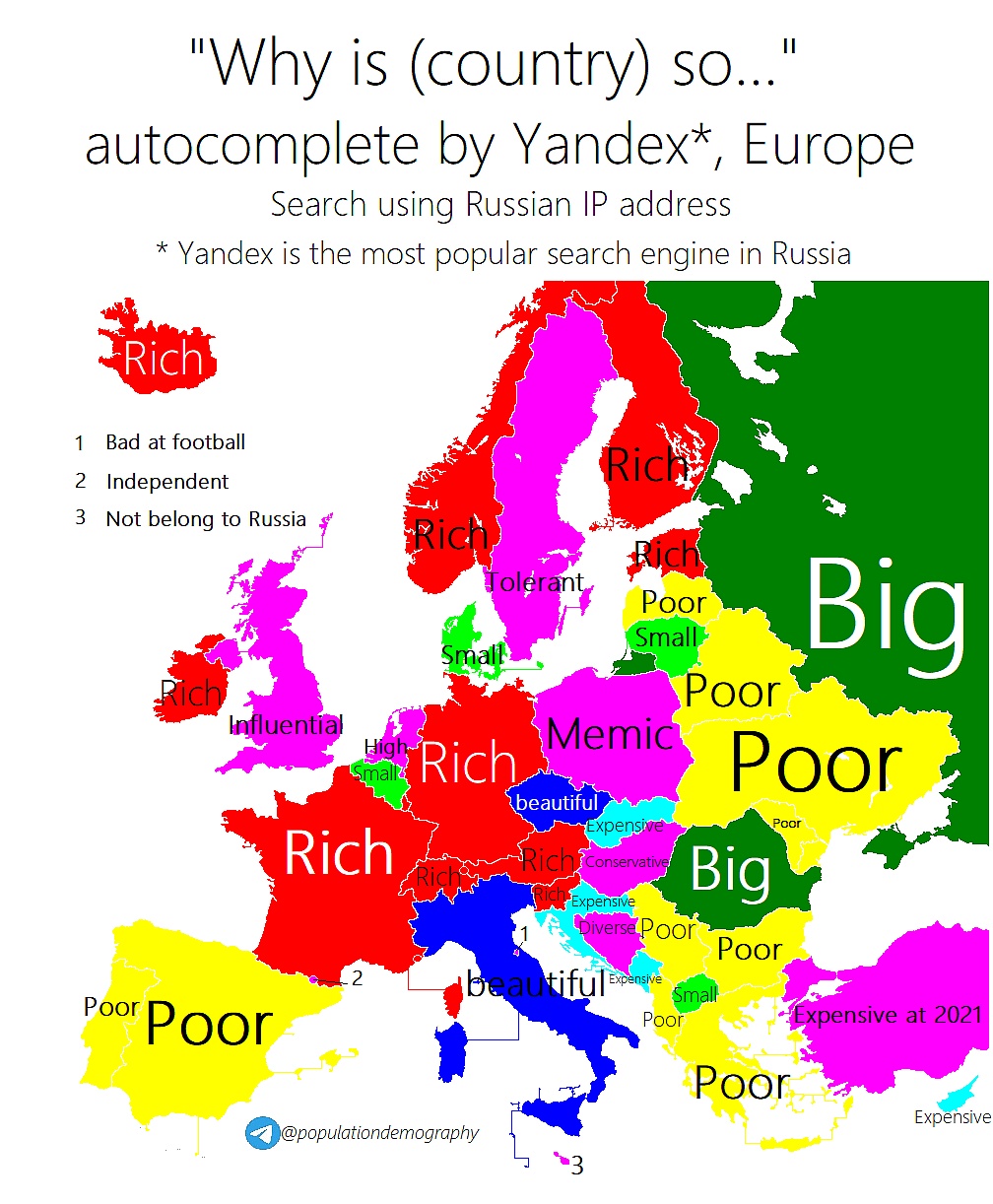 Autouzupełnianie rosyjskiej wyszukiwarki Yandex na pytanie 