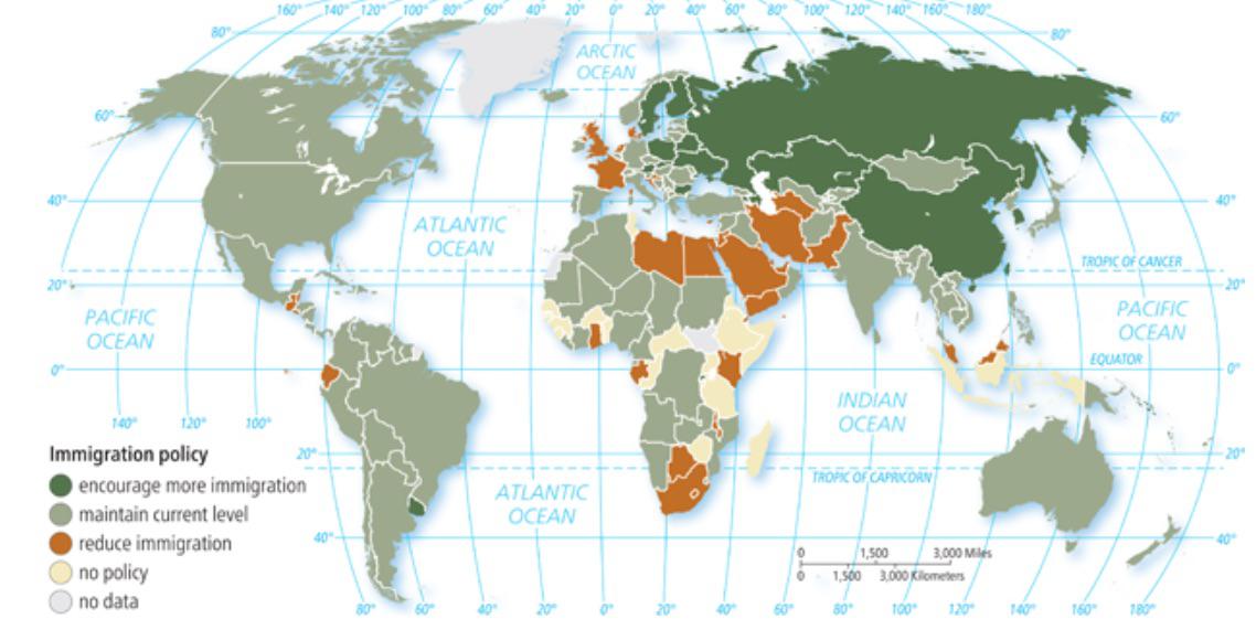 Polityka imigracyjna na całym świecie