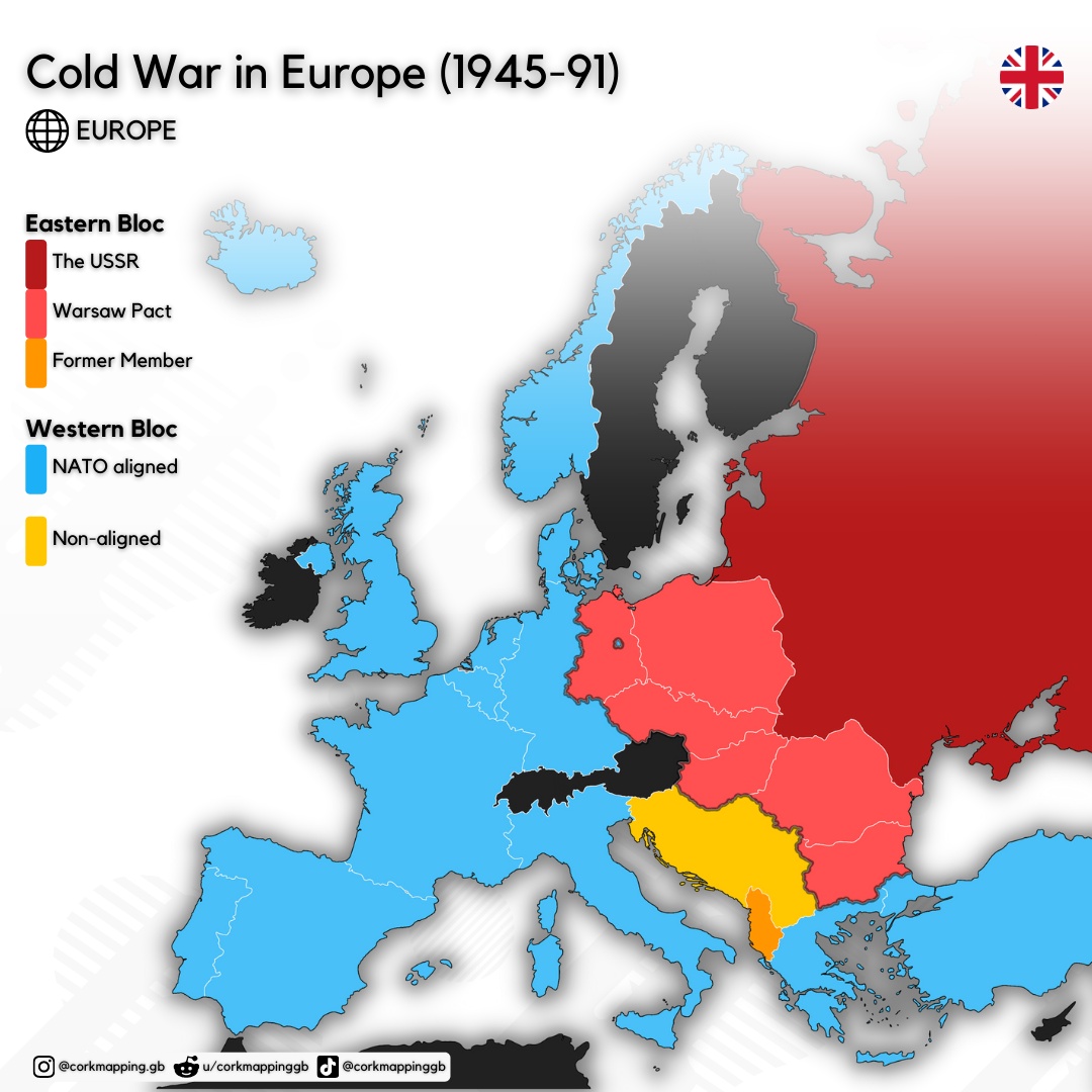 Sojusze z czasów zimnej wojny w Europie