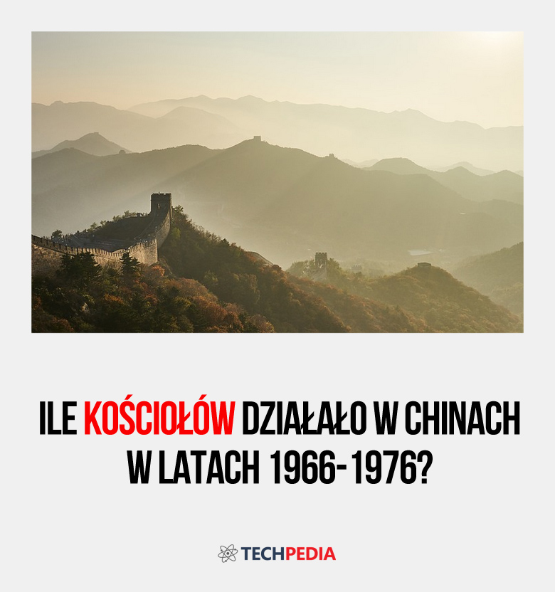 Ile kościołów działało w Chinach w latach 1966-1976?