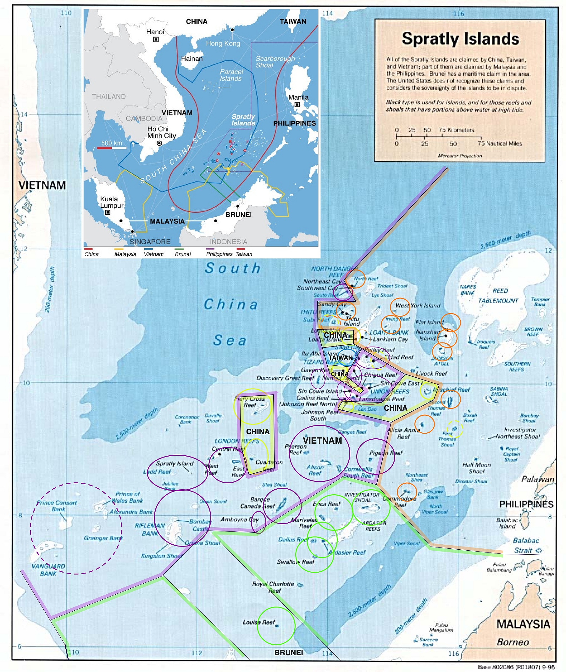 Roszczenia terytorialne wobec wysp Spratly na Morzu Południowochińskim. Propozycja rozwiązania sporów