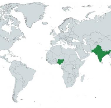 50 proc. muzułmanów mieszka w tych 5 krajach