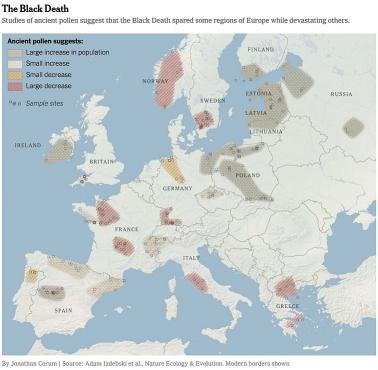 Rozprzestrzenianie się ospy w Europie